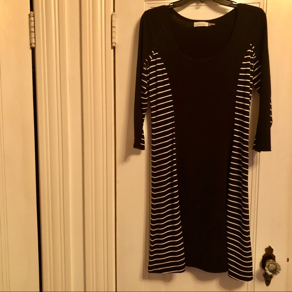 Calvin Klein B&W dress Size 8